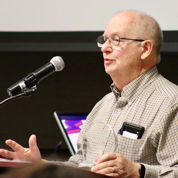 board member giving speech
